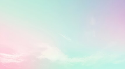 A soft pastel sky with gentle clouds, evoking tranquility and calmness.