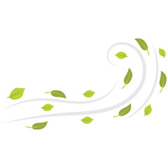 Wind Blowing Leaf