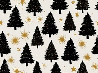 Obraz premium christmas trees background,christmas trees collection