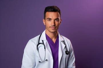 Fototapeta premium A man in a white lab coat