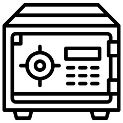 Safebox Vector Line Icon