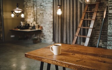 tea cup in the table