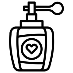 Perfume Vector Line Icon