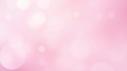 Soft Pink Background with Blurred White Circles of Light