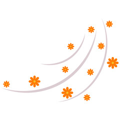 Spring Flower With Wind