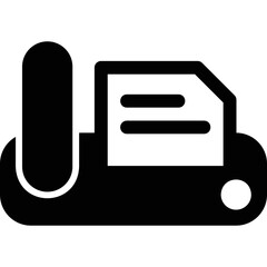 Simple vector icon fax