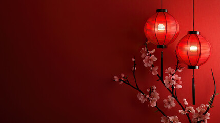 Chinese New Year Lantern Background