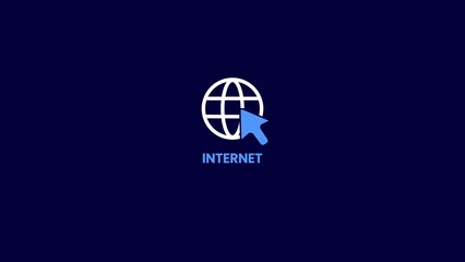 internet web browser icon with much pointer, Internet icon, web browser symbol, website icon, Internet web icon.