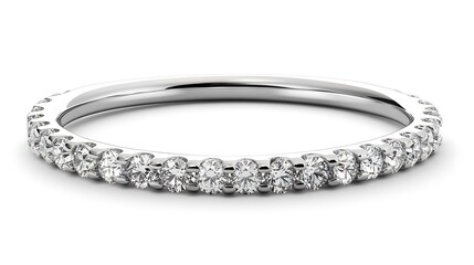 Naklejka premium Diamond Eternity Band Ring