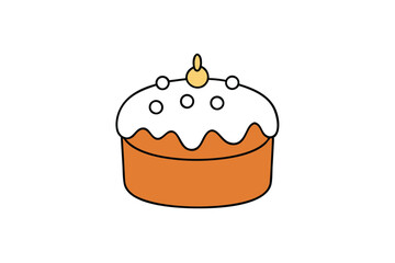 birthday cake with candle