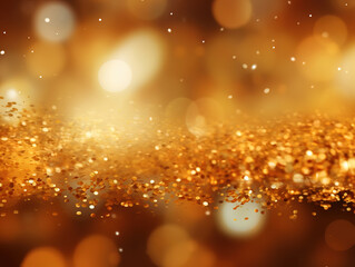 Excellent Glittering Christmas Night: Abstract Background with Shiny Sparkles and Defocused Lights