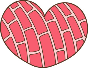 Groovy Valentine's Mexican Pan Dulce, Conchas.