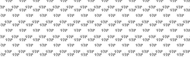 vip text pattern on a transparent background