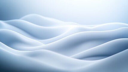 A serene, abstract wave pattern in soft blue tones, evoking calmness and tranquility.