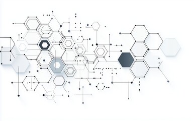 Obraz premium background with molecule 