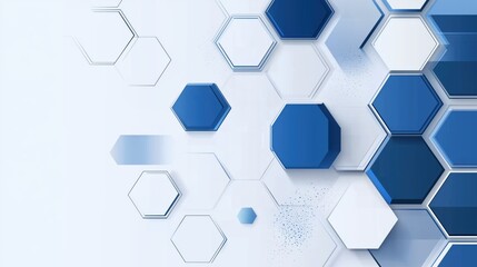 Fototapeta premium blue hexagon background 