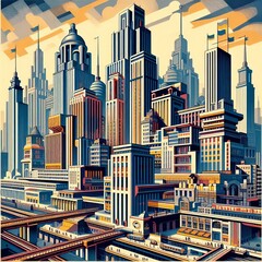 Obraz premium 149 Constructivist Kiev A bold constructivist inspired artwork o