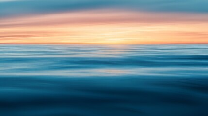 Obraz premium Long exposure of the sea at sunset. minimalist backgrounds. Ultra realistic. Photorealistic hypermaximalist advertising photography hyper realistic fine detail