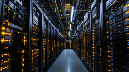 Processor with integration AI. AI Letters on chip. CPU connected to data storage. Artificial intelligence technology in electronic chip. Data processing by artificial intelligence chip. AI hardware.