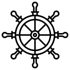 Obraz premium Rudder Icon