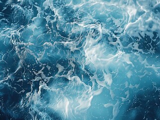 Obraz premium Blue ocean waves. Abstract water texture.