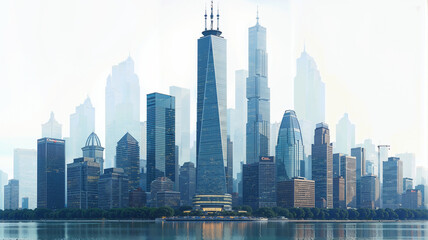 Obraz premium cityscape with skyscrapers