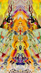Fototapeta premium Abstract art background . Hand painting artwork on canvas 