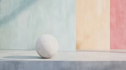 Serene floor and wall background with soft, muted colors and minimalist decor for a calm and soothing promotion ad. minimalist backgrounds. 