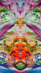 Abstract art background . Hand painting artwork on canvas .