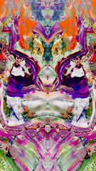 Abstract art background . Hand painting artwork on canvas .