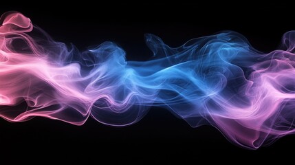 Fototapeta premium Vividly colored abstract flow of digital liquid or smoke in a dynamic motion blur, representing technology, innovation and the future of visual design.