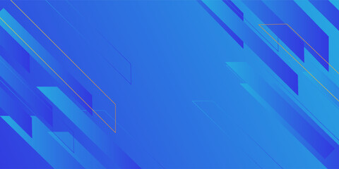 Abstract blue gradient illustration background with 3d view blue rectangle pattern. Dynamic and luxury design. Eps10
