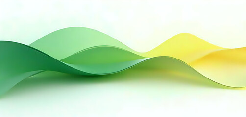 a 3d rendering of a abstract wave shape on a white background