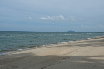 Sandy beach and sea for background