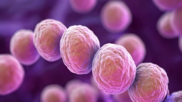 3D Illustration of Staphylococcus with Medical Background