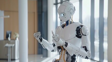 Futuristic spectrum management powered AI where artificial intelligence allocates and optimizes frequency bands ensuring efficient and interferencefree communication