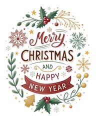 Obraz premium Christmas and new year Signs