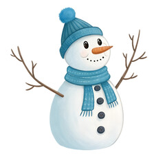 Snowman Christmas Character with Baubles