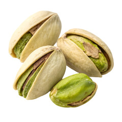 Salty nuts of roasted pistachio