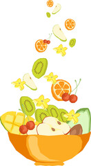 Fresh Fruit Illustration