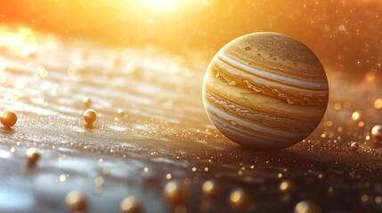 Jupiter's powerful influence on personal growth and transformation in a cosmic backdrop