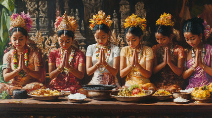  Balinese Prayers Vibrant depictions of devotion