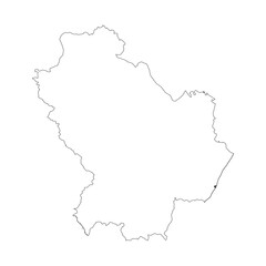 Basilicata blank outline map