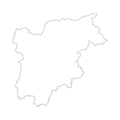 Trentino-Alto Adige blank outline map