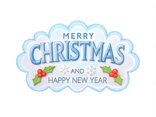 Naklejka premium Christmas and new year Signs