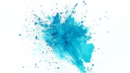 Naklejka premium Stunning Abstract Blue Watercolor Splatters Graphic Design