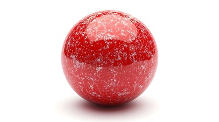 Fototapeta premium Red Sphere with White Specks