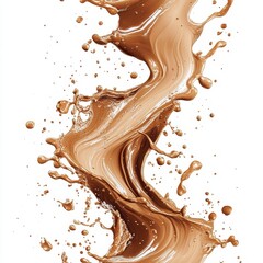 Mesmerizing Chocolate Drip Splash Abstract   Decadent Creamy Texture and Flow