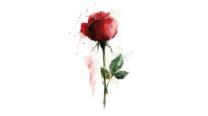 Stunning Watercolor Rose Painting - A Breathtaking Floral Illustration