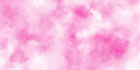 Abstract grainy fantasy smooth light pink watercolor paper texture with clouds, Grunge background frame Soft pink paper texture, pink watercolor background abstract texture with stains.	